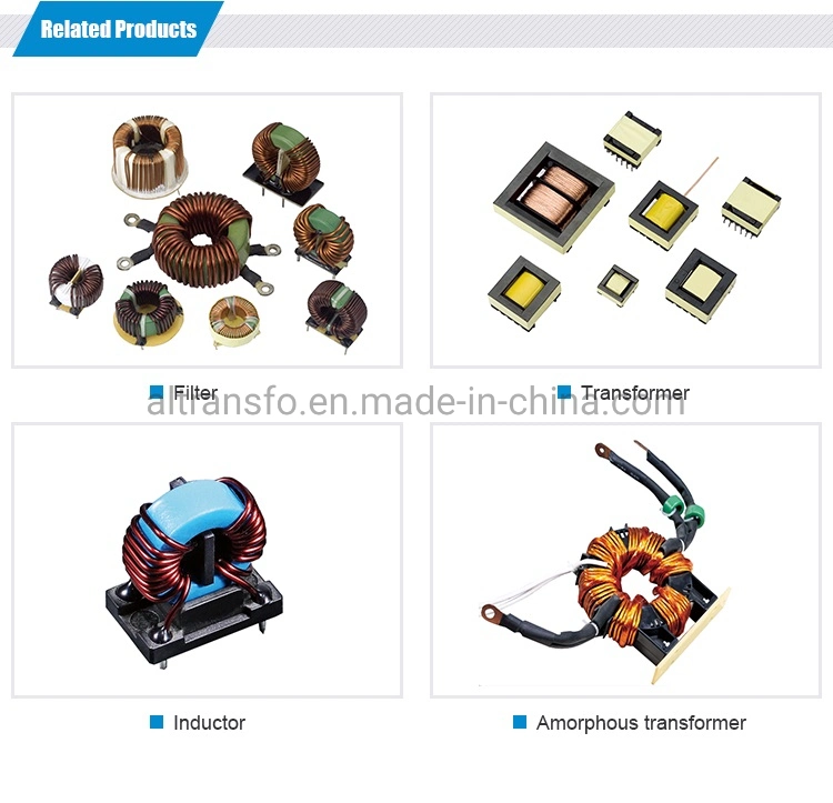 Filter inductor common mode choke UU type and UF type